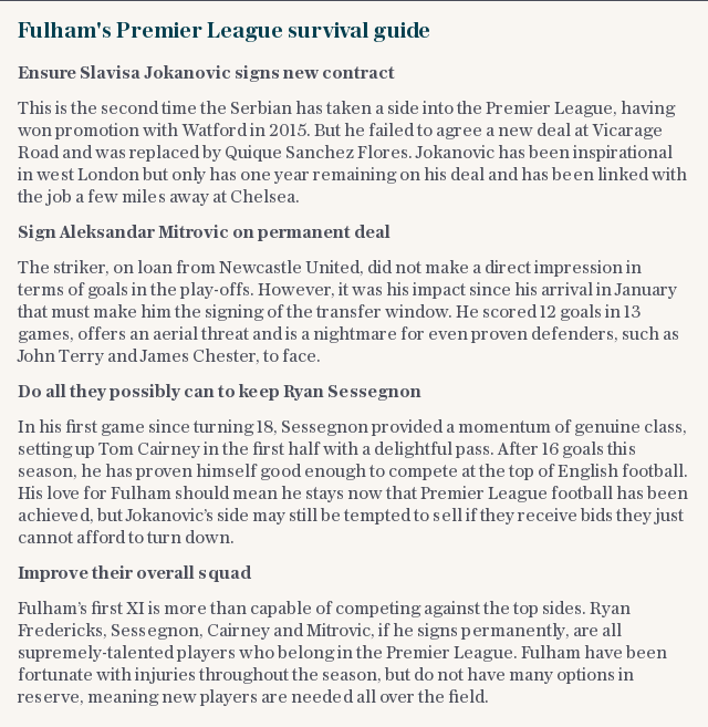 Fulham's Premier League survival guide