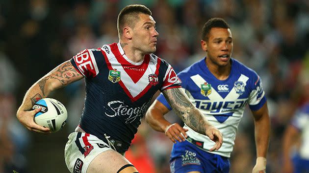 Shaun Kenny-Dowall in action against the Bulldogs. Image: Getty
