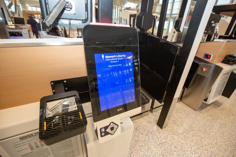 The departure hall at Newark Liberty International Airport's new Terminal A.