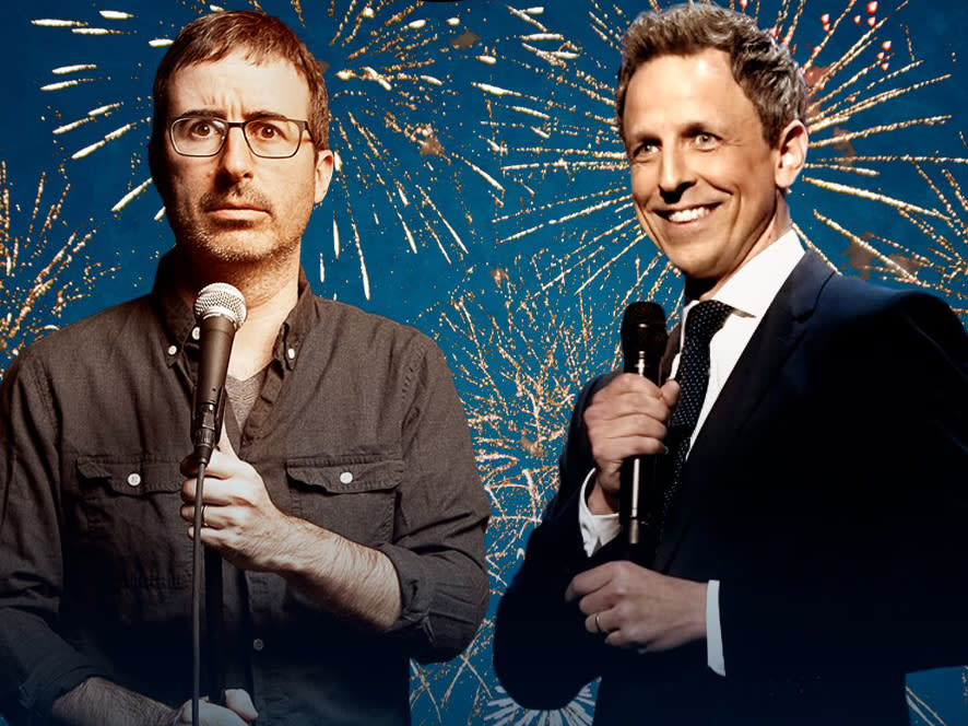 John Oliver and Seth Myers NYE 2023 Las Vegas