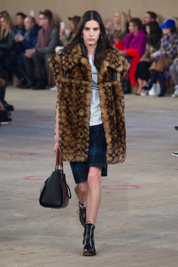 A look from the Coach 1941 Fall 2019 runway. Photo: Courtesy of Coach<br>