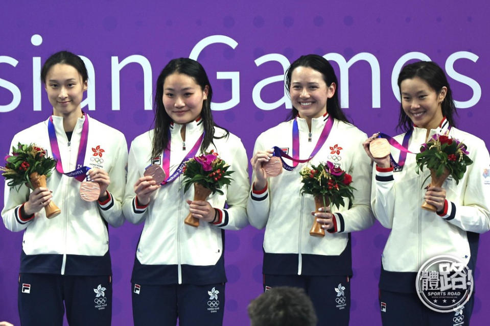 譚凱琳、簡綽桐、何詩蓓及歐鎧淳曾在杭州亞運取得此項銅牌。（圖：體路資料庫）