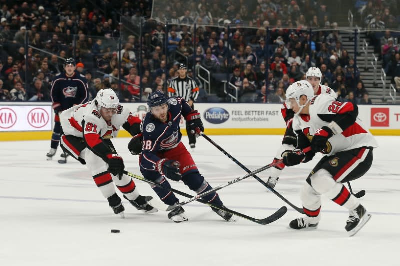 NHL: Ottawa Senators at Columbus Blue Jackets