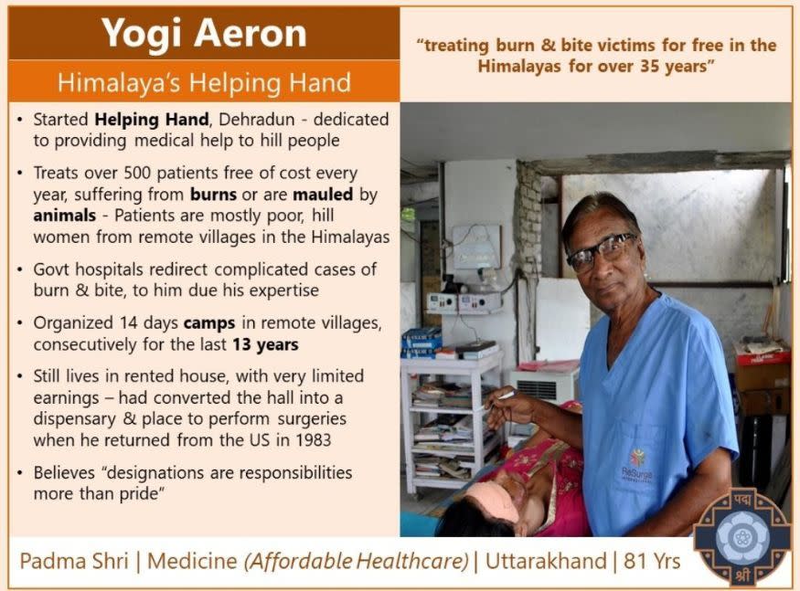 Yogi Aeron (Himalaya's Helping Hand)