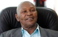 Head of Kenya's Olympics committee, Kipchoge Keino speaks during a Reuters interview inside his office in Kenya's capital Nairobi, February 9, 2016. REUTERS/Thomas Mukoya