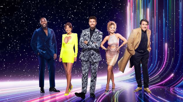 The Masked Singer stars Mo Giligan, Davina McCall, Joel Dommett, Rita Ora and Jonathan Ross