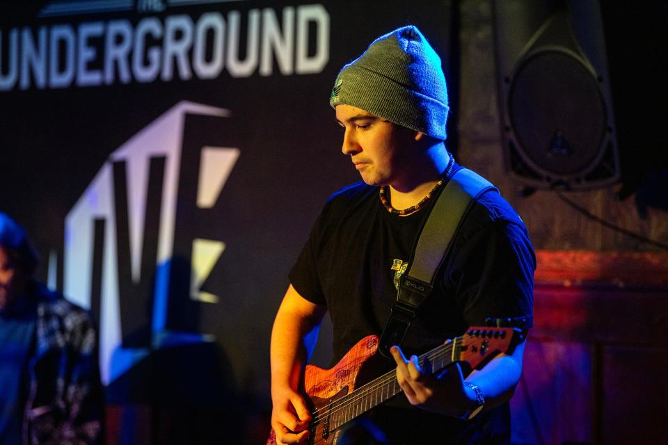 Alex Lee Warner plays during his Road to Memphis Benefit Jam at The Underground Live in Camp Hill.