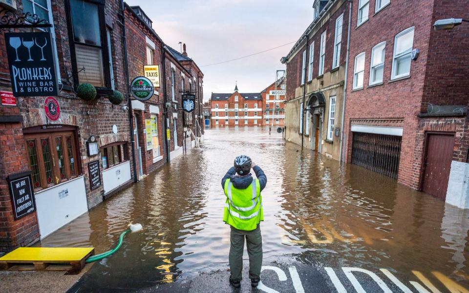 York city centre flooding - Andrew McCaren/LNP 