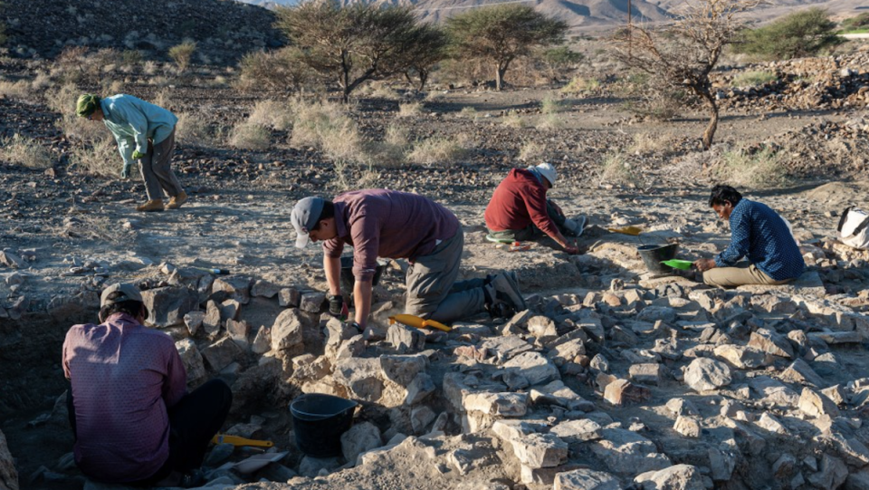 The Oman excavation site where archaeologists found a board game