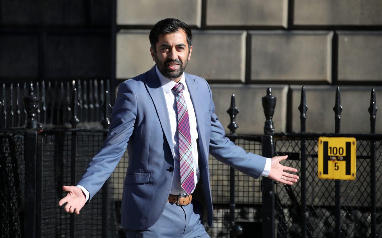 Humza Yousaf arriving at Bute House for the cabinet reshuffle on Wednesday - Andrew Milligan/PA