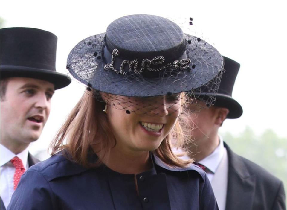 Princess Eugenie seemingly paid her fiancé a romantic gesture in the form of her hat