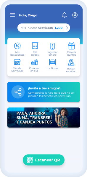 La app YPF permite pagar con QR y sumar puntos