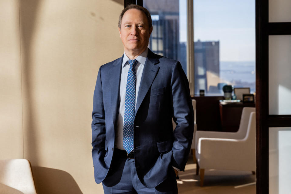 Morgan Stanley's incoming CEO, Ted Beck, poses for a photo in New York City, US, on December 21, 2023. Photograph: Jenna Moon/Reuters