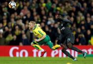 Soccer Football - FA Cup Third Round - Norwich City vs Chelsea - Carrow Road, Norwich, Britain - January 6, 2018 Chelsea's Tiemoue Bakayoko in action with Norwich City's Alex Pritchard Action Images via Reuters/John Sibley