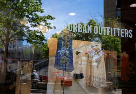 An Urban Outfitters store front is seen in Evanston, Illinois, U.S. May 13, 2016. REUTERS/Jim Young