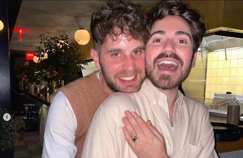 Ben Platt has got engaged to his fiancé Noah Galvin for the second time credit:Bang Showbiz