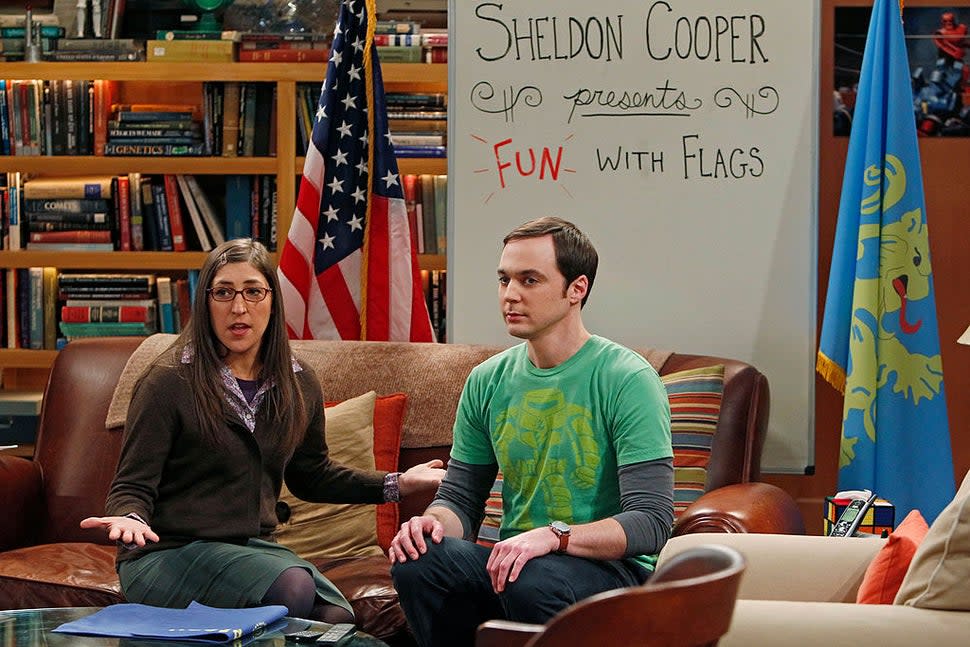 Mayim Bialik and Jim Parsons