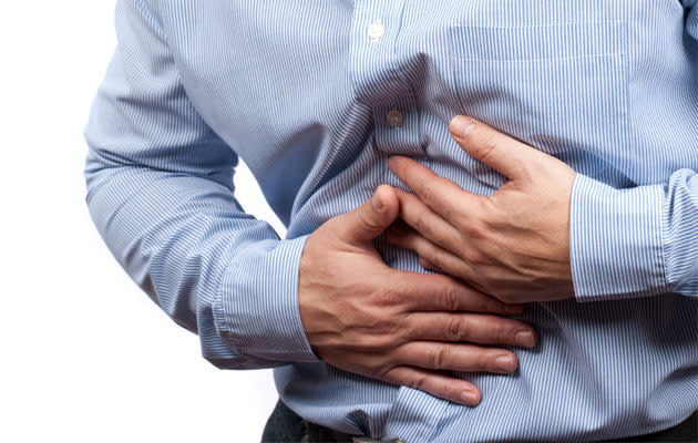 Severe upper abdominal pain is the hallmark feature of acute pancreatitis. (Thinkstock photo)