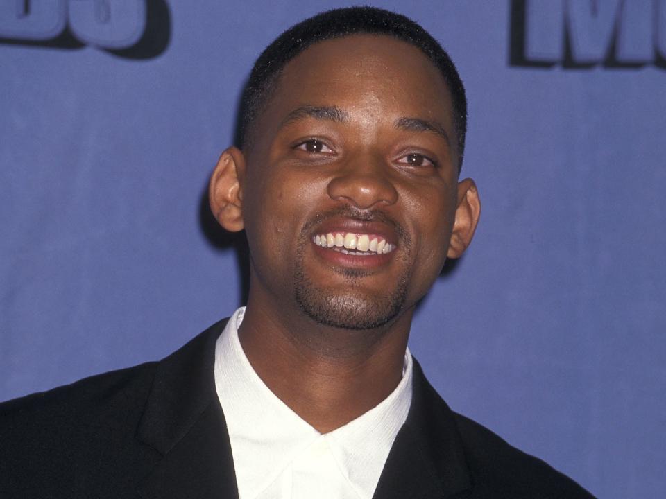 Will Smith in a black suit