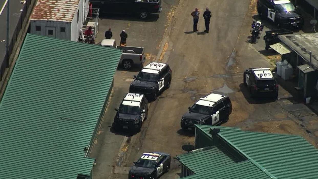 <div>SkyFOX flew above Golden Gate Fields where two suspects were arrested in connection with an armed carjacking.</div>