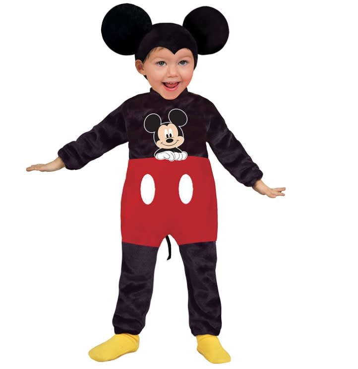 Disney Costume Baby Mickey Classic, Nero/Rosso, 12-18 mesi