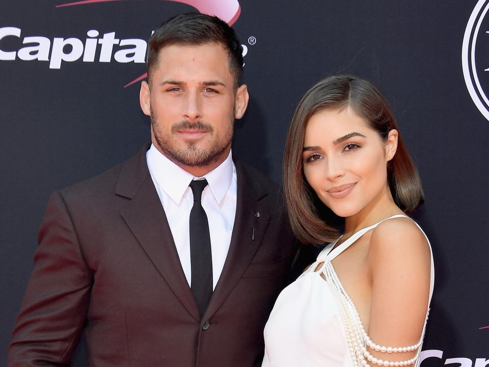 Danny Amendola and model Olivia Culpo attend The 2017 ESPYS at Microsoft Theater on July 12, 2017 in Los Angeles, California