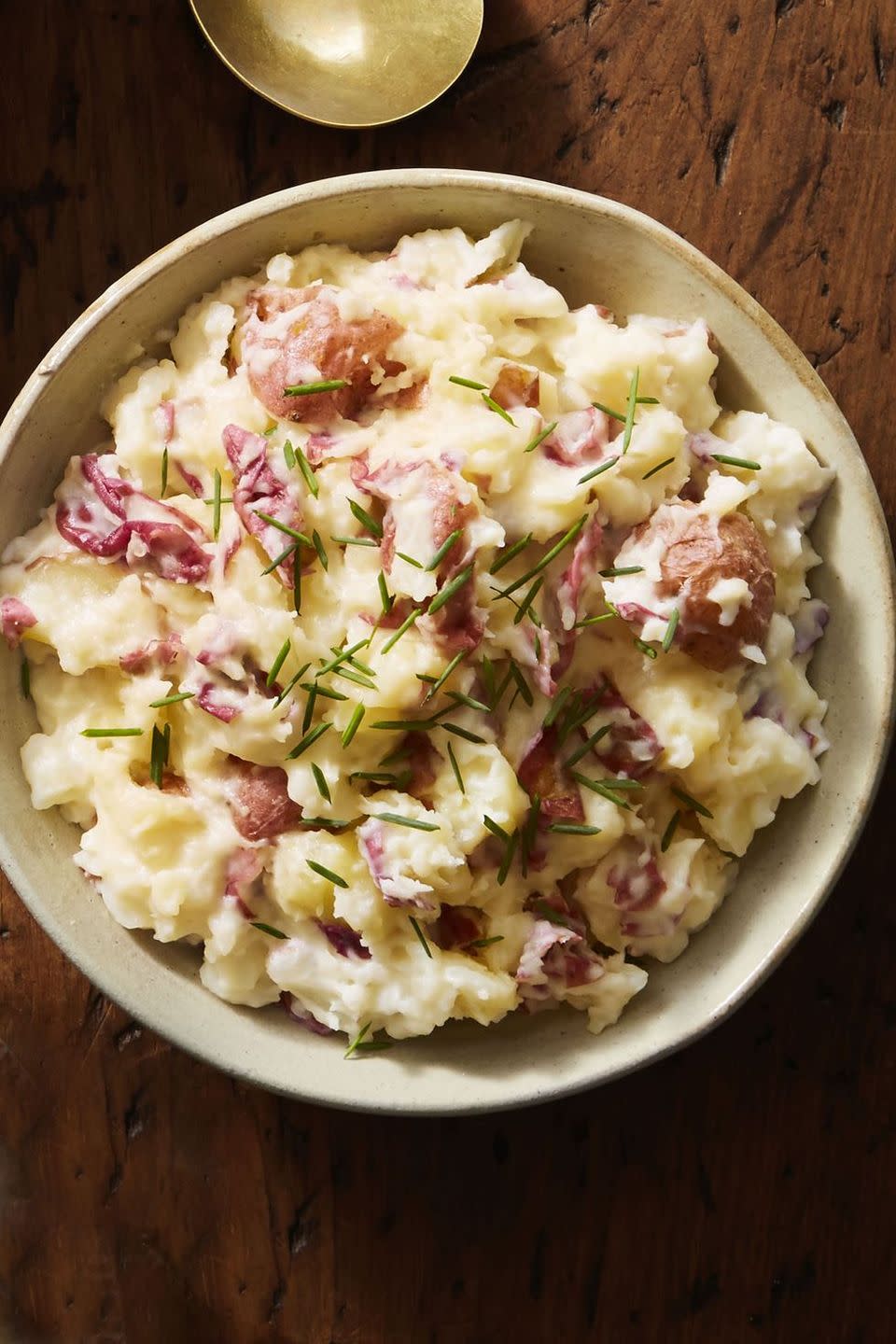 Rustic Sour Cream and Cheddar Mashed Potatoes