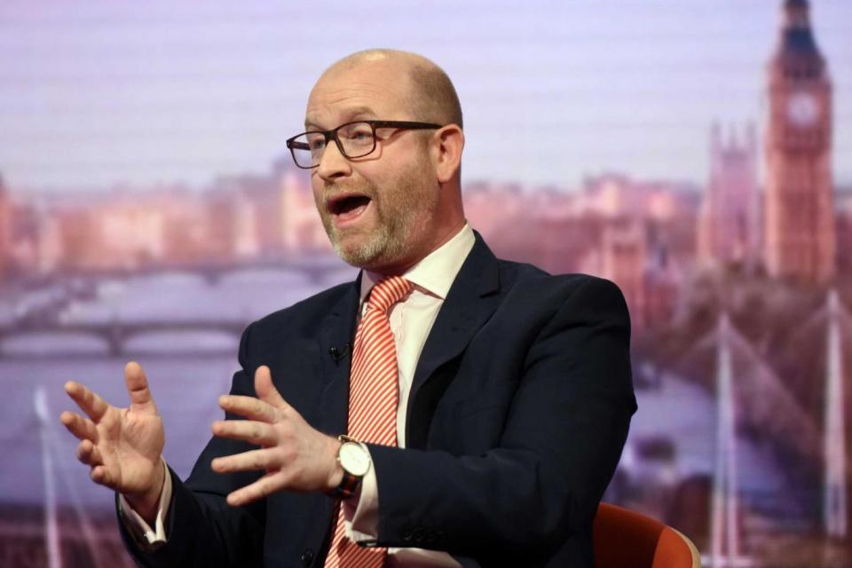 The MEP said he strongly disagreed with the party’s 'misguided' policy and that he could not plans made by Mr Nuttall, pictured. (PA)