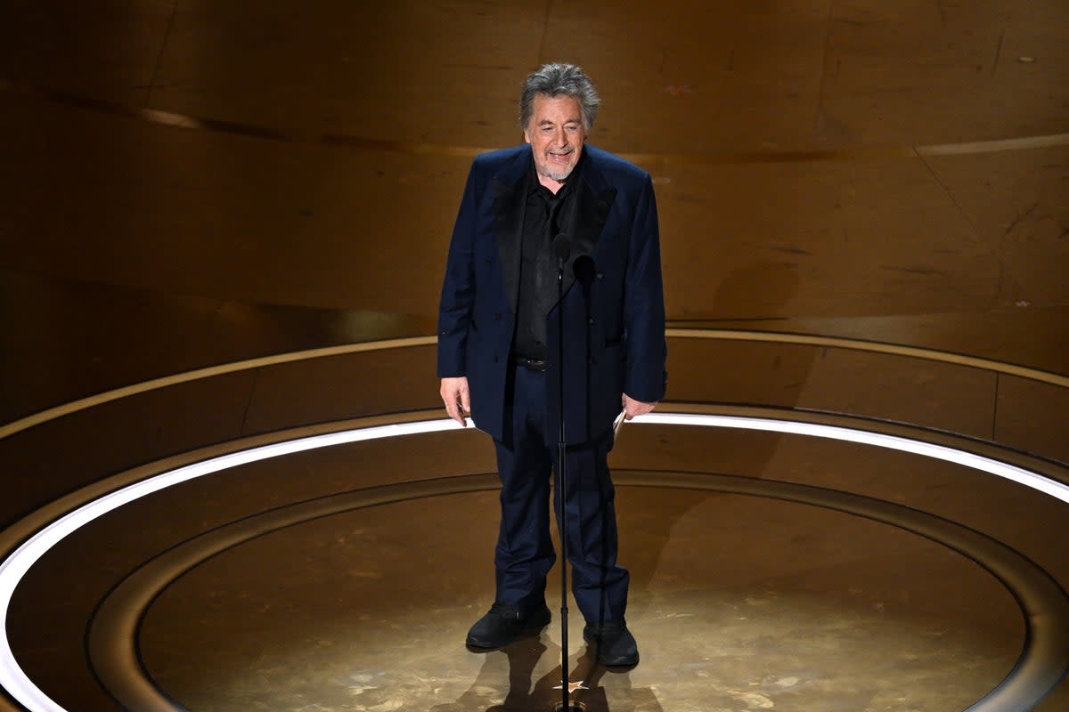 Al Pacino was actually the person to announce Best Picture, despite what Mr Trump thinks (AFP via Getty Images)
