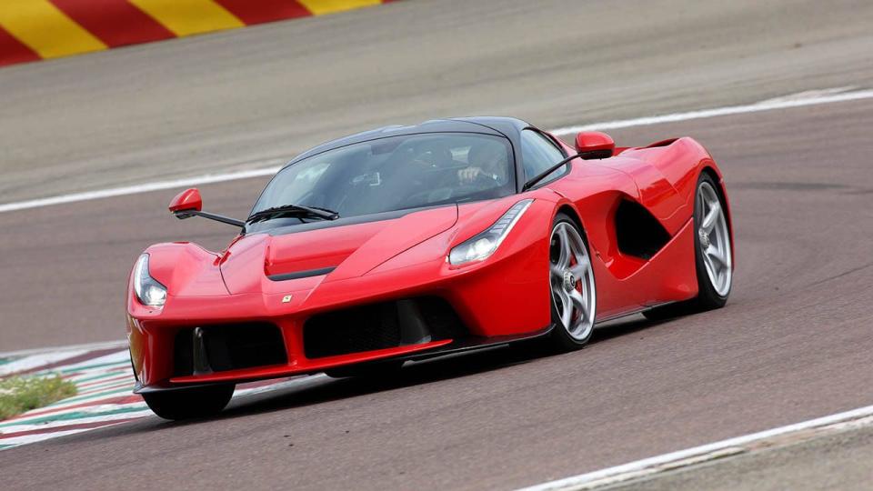 <p>The LaFerrari might be a hybrid, but it's a little bit more interesting than a Prius. It sends over 1000 horsepower to the rear wheels from a V-12-battery hybrid setup, and looks unlike anything else on the road. <a href="https://www.ebay.com/itm/2014-Ferrari-LaFerrari-Matte-Carbon-Exterior-and-Interior-SUPER-RARE-COLOR-COMBO/114179664480?hash=item1a95a36a60:g:y-AAAOSwKtVegfmd" rel="nofollow noopener" target="_blank" data-ylk="slk:This one's;elm:context_link;itc:0;sec:content-canvas" class="link ">This one's</a> painted grey, and it's on eBay right now for $3.5 million. </p>