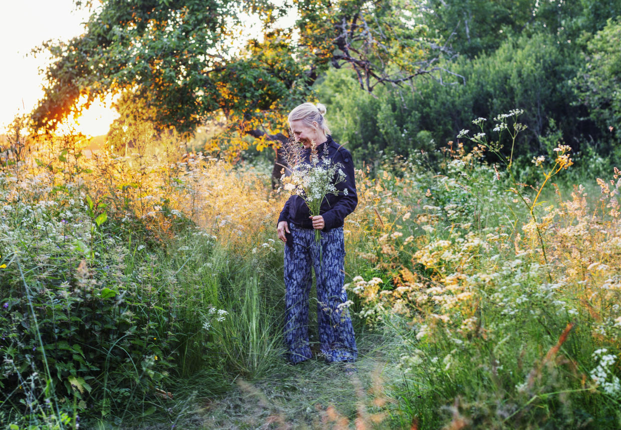 Woman picking Cow's Parsley. (Getty Images)