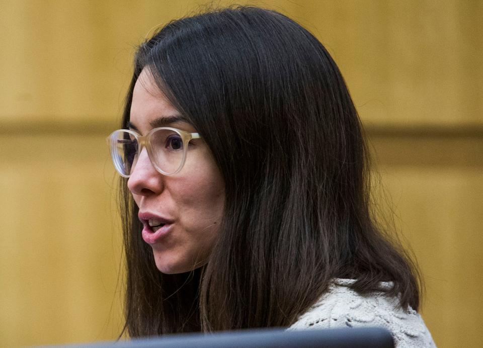 Jodi Arias in court during the third day of her penalty retrial on October 23, 2014.