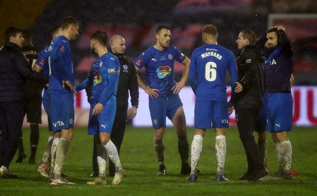 Stockport gave a good account of themselves on an unpredictable pitch