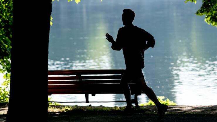 Jogger am See: In der Coronakrise sind viele Sportler notgedrungen zu Läufern geworden. Foto: dpa