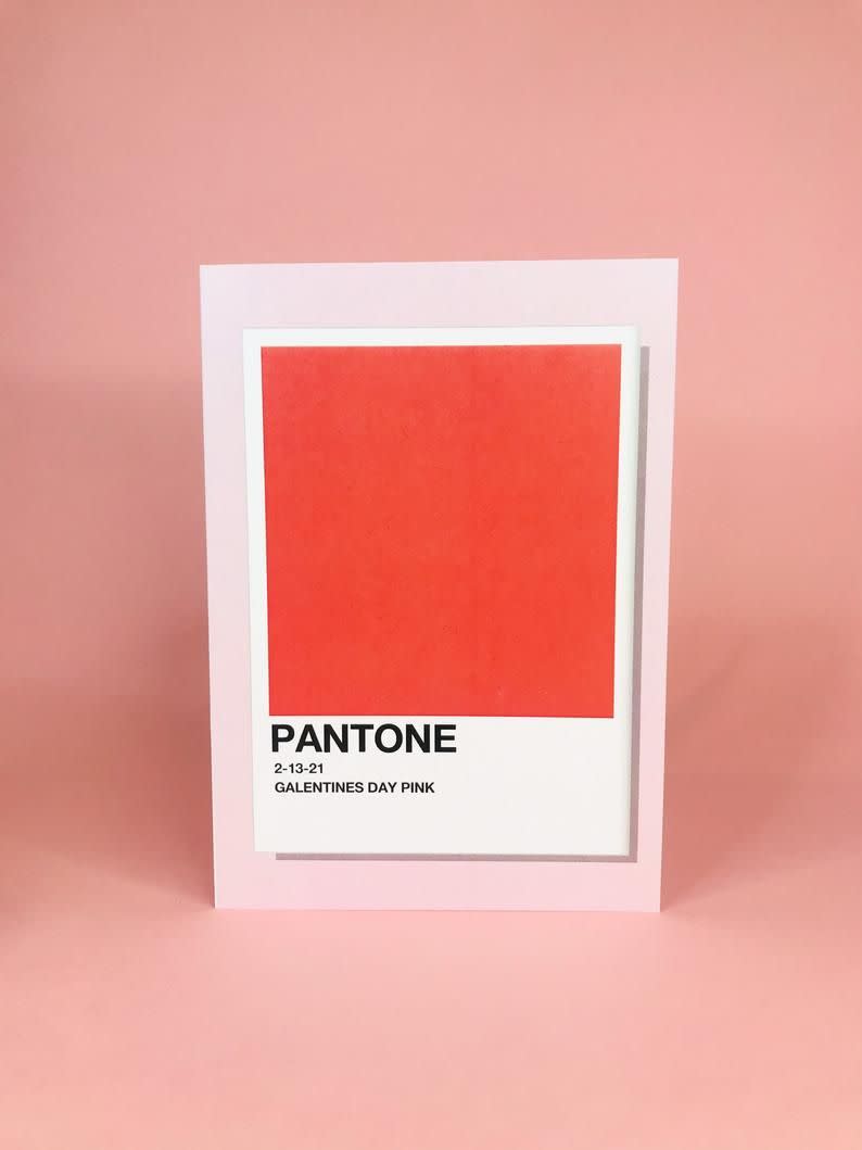 Pantone Pink Card