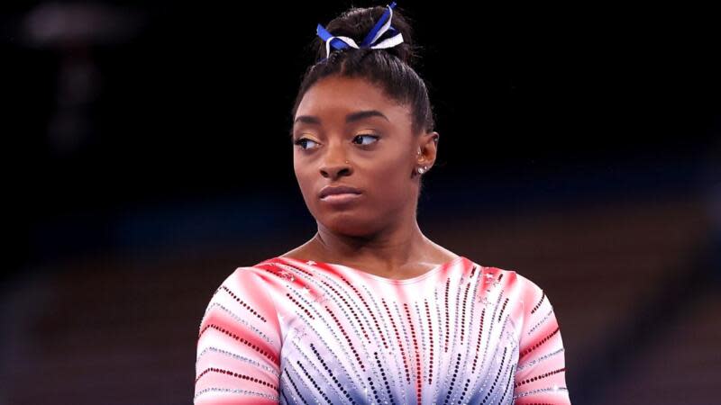 Simone Biles Speaks On Viral Video Of Black Gymnast Being Snubbed Of Medal During Ceremony In Ireland | Laurence Griffiths via Getty Images