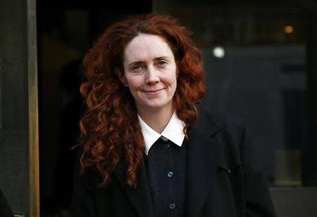 Former News International chief executive Rebekah Brooks leaves the Old Bailey courthouse in London March 12, 2014. REUTERS/Andrew Winning