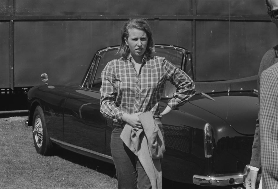 Princess Anne at Windsor Great Park to watch her father, Prince Philip, play polo, in 1967. (Getty Images)