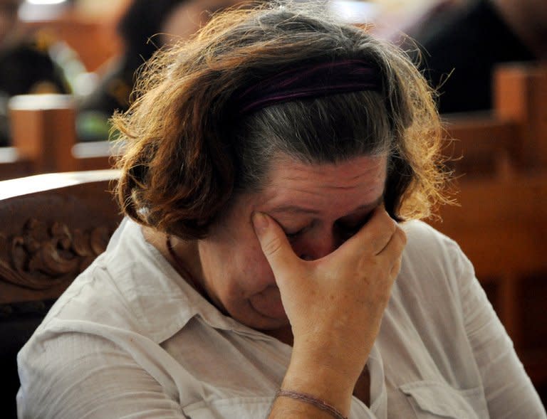 Lindsay Sandiford attends her trial at a court in Denpasar on the Indonesian island of Bali on January 22, 2013. A British grandmother sentenced to death for trafficking drugs into Bali faces a last-ditch appeal to Indonesia's highest court to avoid the firing squad, after her first bid to lift the sentence was rejected Monday