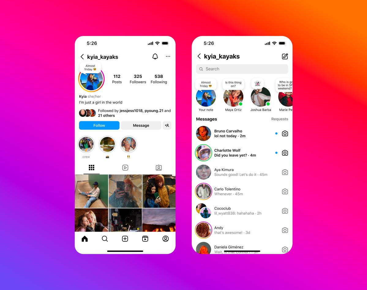 Instagram’s status update feature is coming to user profiles