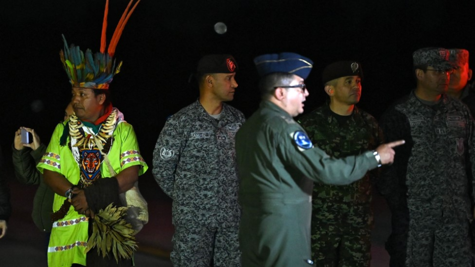 Indigenas en el opertivo