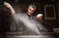 <b>Paul Hollywood’s Bread (Mon, 8.30pm, BBC2)</b><br> Isn’t he loaf-ly! Bake me off a hunk of that! I can feel my yeast rising just looking at him! Er, perhaps not the last one. But yes. It’s Paul Hollywood, the man who has become a sex symbol with a certain sort of British person via the unlikely medium of telling people how to make loaves of bread. The meteoric rise of the BBC’s cookery flavour of the month continues with a new six-part series that starts with a whistle-stop tour of the history of British baking – a subject close to the heart of a third-generation baker like Paul – and then it’s onwards and upwards with the “how to”. In the first episode, Paul demonstrates a classic crusty white bloomer, a roasted vegetable loaf and a ploughman’s loaf. Not one for those on the Atkins, but at least there’s some non-bready stuff, in the form of seared lamb leg steaks with watercress. Oh, served on medieval rye bread.