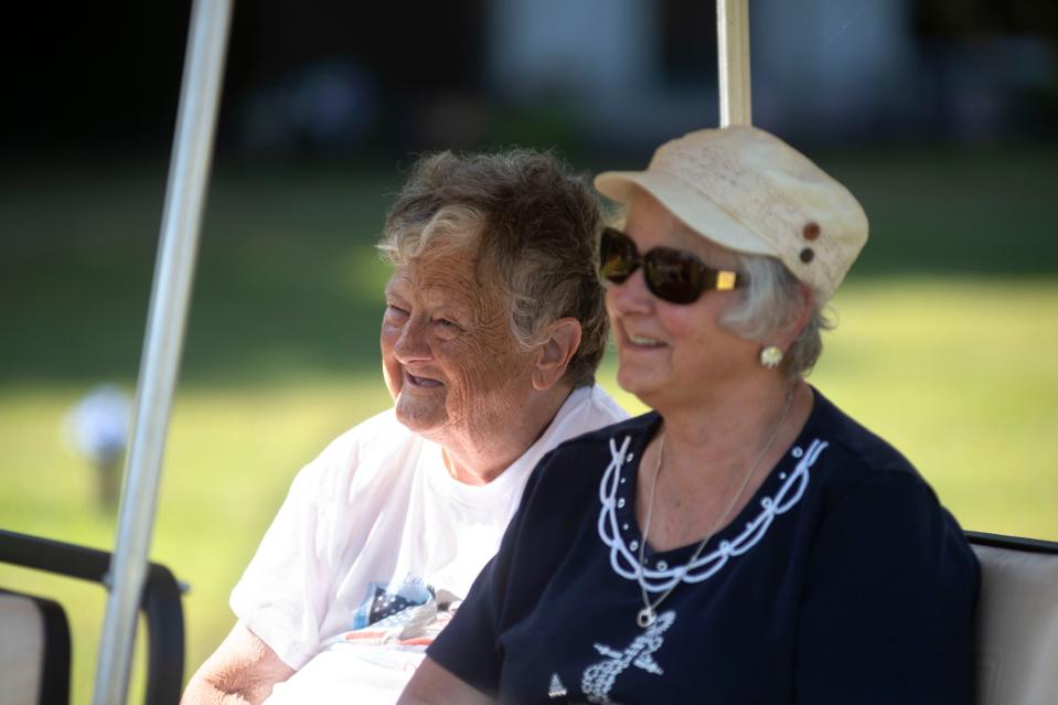 Helen Cappetta remembers her brother Michael Cappetta who spent most of his life at a mental hospital and nursing home in his funeral at Limerick Garden of Memories in Limerick on Wednesday, July 20, 2022. Montgomery County arranged the interment of his ashes with his surviving siblings.