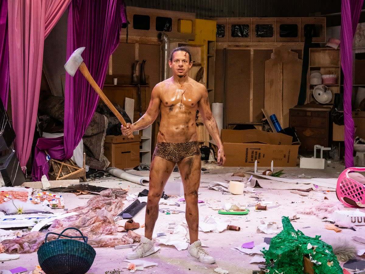 Each episode of ‘The Eric Andre Show’ begins with its host demolishing the set (Adult Swim/Sony)