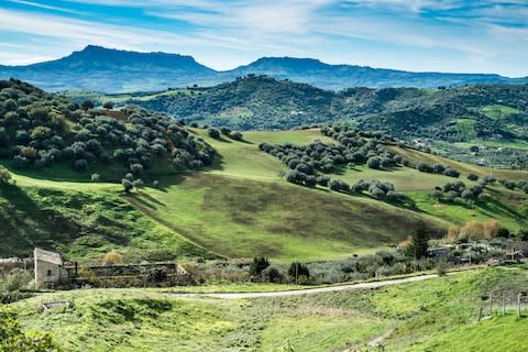 The Sicilian countryside - Credit: AP