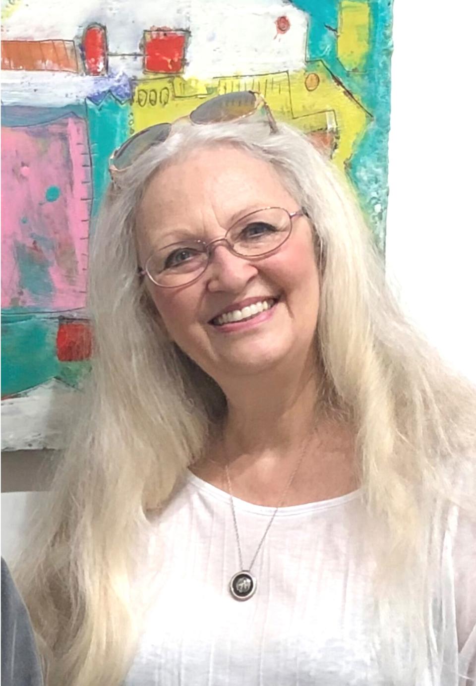 Artist Terrie Corbett served as juror for Creative Tallahassee: the Tallahassee Bicentennial exhibit opening April 5, 2024.