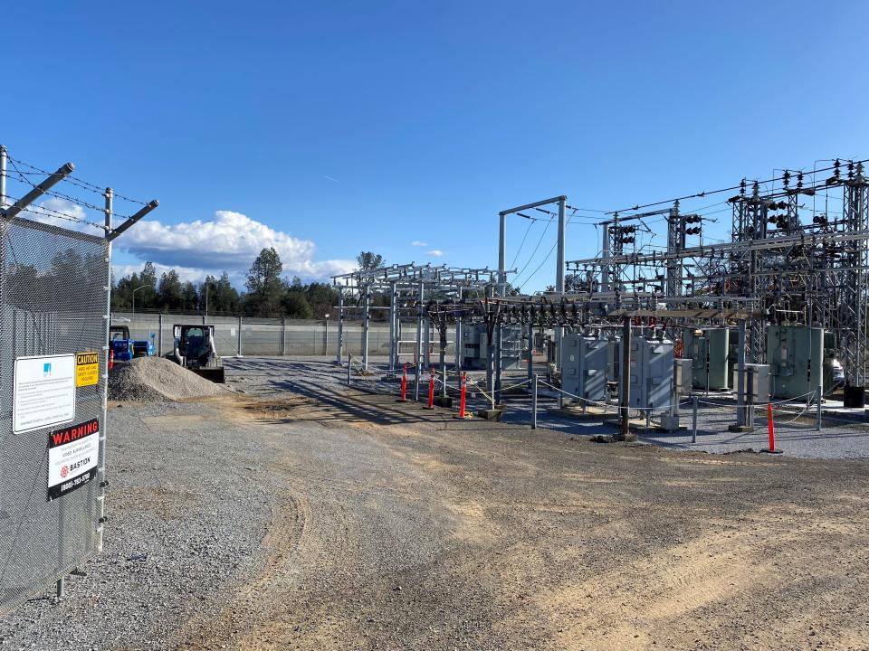 PG&E’s Stillwater substation in the city of Shasta Lake is getting a new transformer bank.