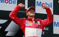 Sieben Weltmeistertitel, 91 Siege - Michael Schumacher gehört zu den erfolgreichsten erfolgreichsten Piloten der Formel-1-Geschichte. In 155 Rennen landete er auf dem Podest. (Bild: 2004 Getty Images / Clive Rose)