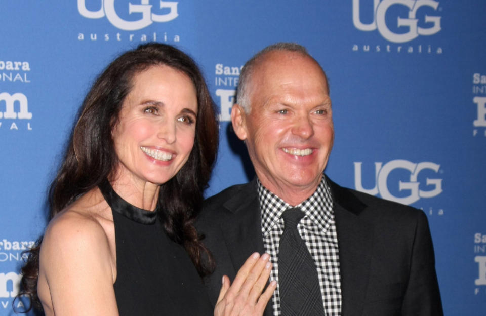 Andie MacDowell has revealed the valuable lesson she learned from Michael Keaton credit:Bang Showbiz