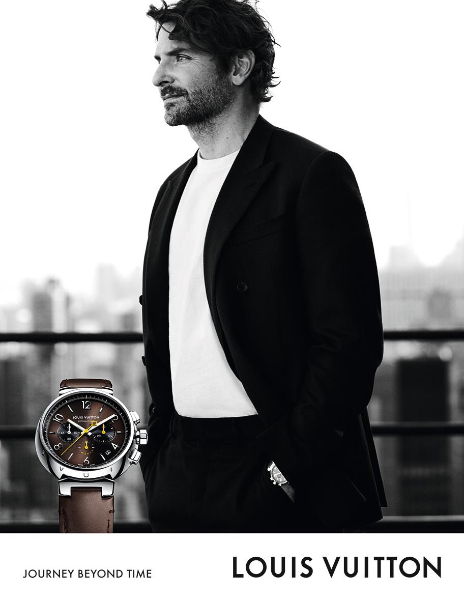 Bradley Cooper in Louis Vuitton's new watch campaign. 